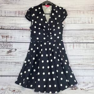 Betsey Johnson Black and White Polka Dot Dress